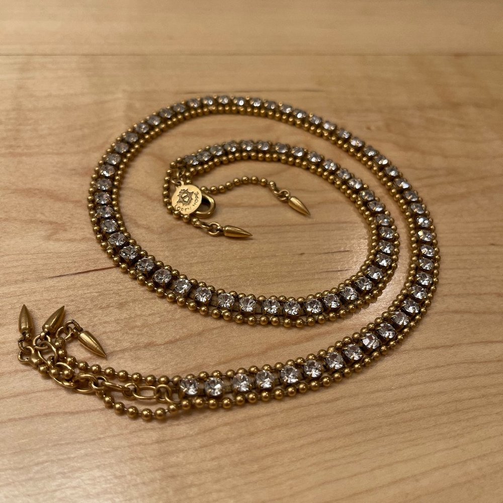 Loren Hope Glenn Wrap Bracelet - Gold Crystal